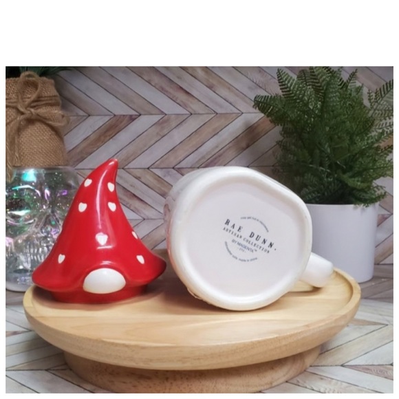 NEW Rae Dunn SOUL MATE Mug with Gnome Topper Ceramic Valentine’s Day - Picture 4 of 5